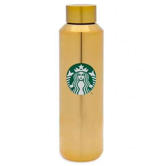 2021 Starbucks Disney World 50th Anniversary Gold Water Bottle Tumbler | 20oz - Picture 3 of 9